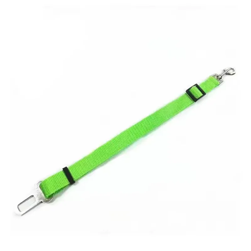 Dog seat belts hot sale pet car seat belt retractable leash dog carrier safety convenient dog leash supplies - Color: green